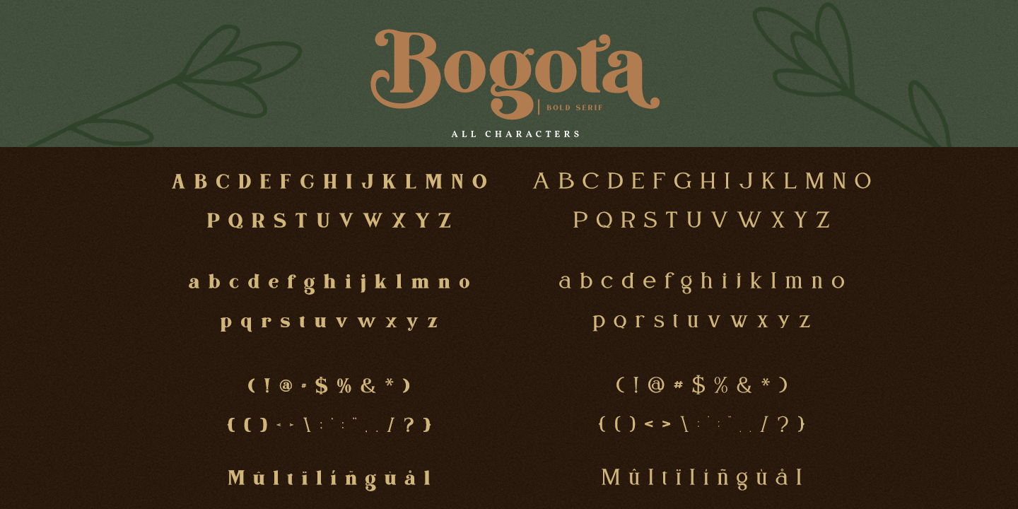 Bogota Bold Font preview